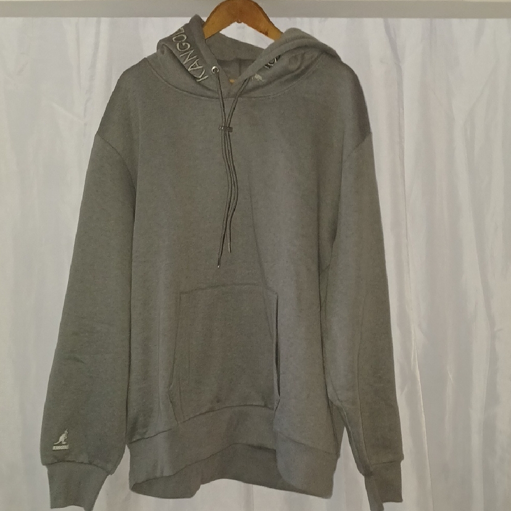 Kangol Gray Hoodie with Logo NEW